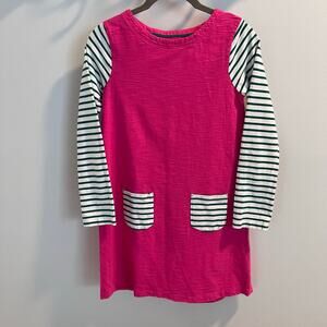 Mini Boden Pink Green and White Dress Size 11-12 Y